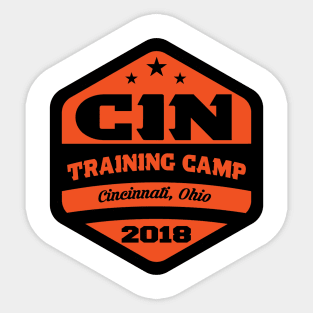 Football TRAINING CAMP Cincinnati, Ohio! Sticker